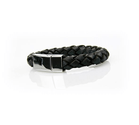 Leather bracelet black